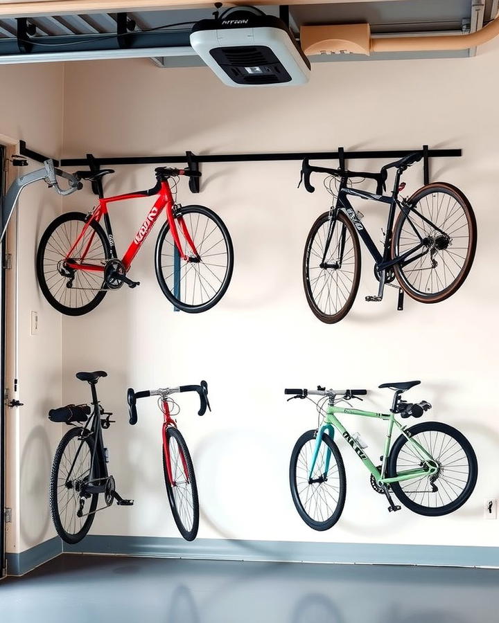 Wall Mounted Bike Hooks