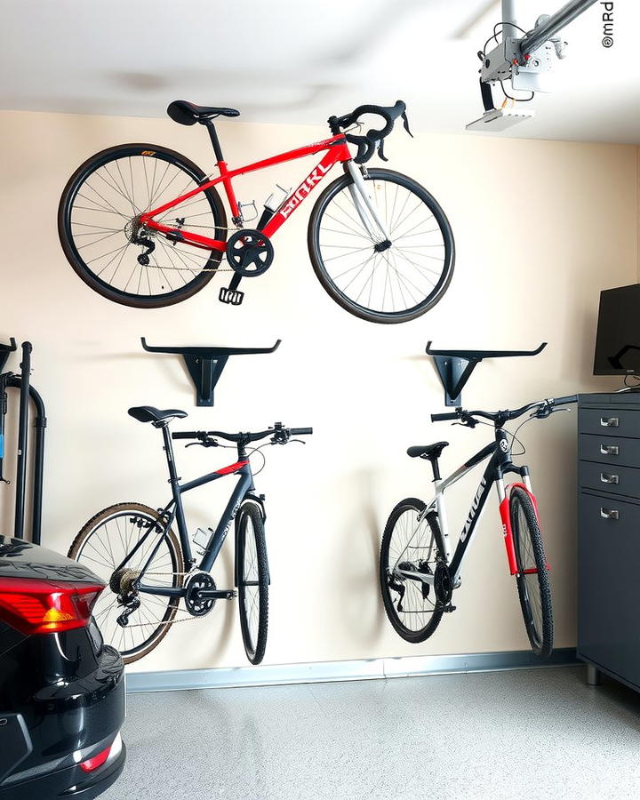 Wall Mounted Bike Racks for Space Efficiency