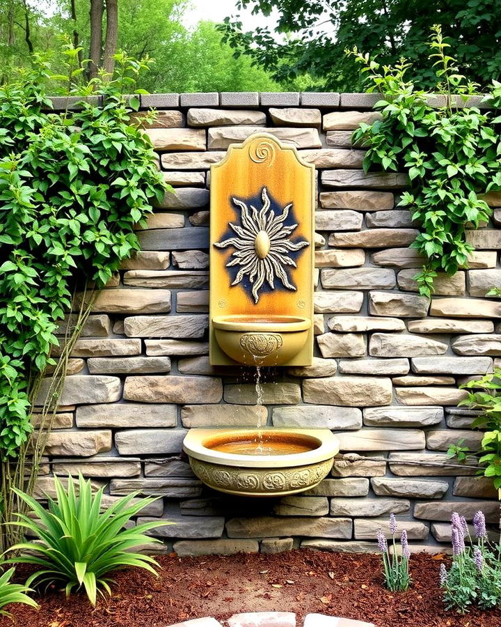 Wall Mounted Fountain for Space Saving