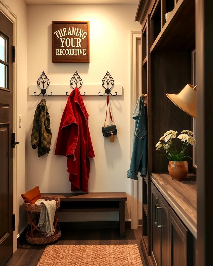 Wall Mounted Hooks for Quick Organization