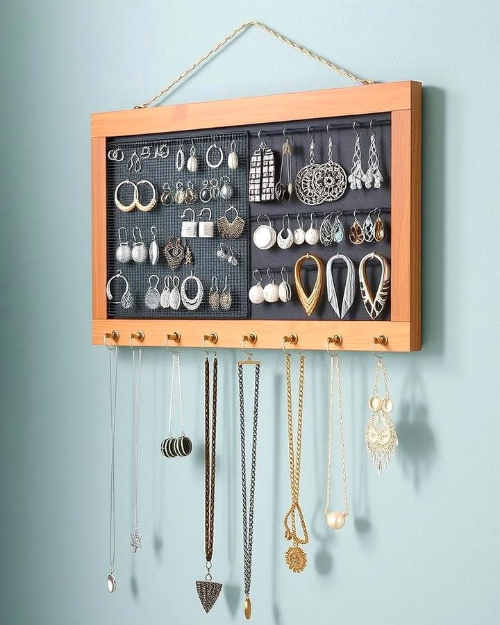 Wall Mounted Jewelry Organizer