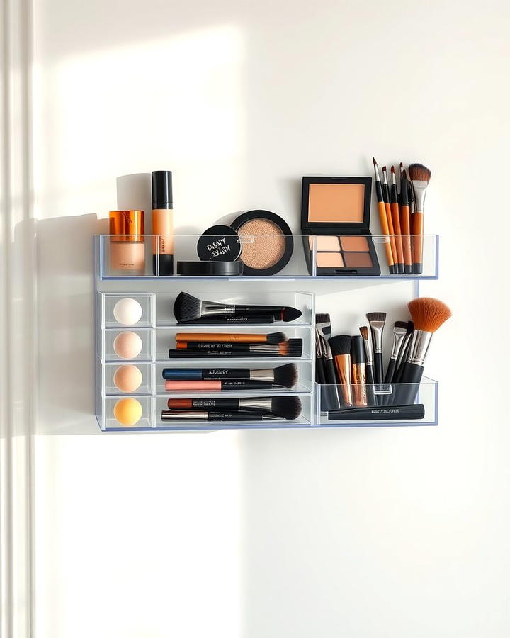 Wall Mounted Makeup Organizer