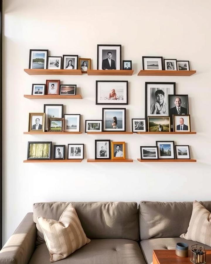 Wall Mounted Photo Shelves