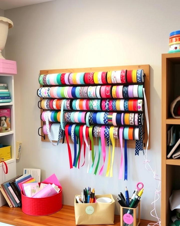 Wall Mounted Ribbon Racks