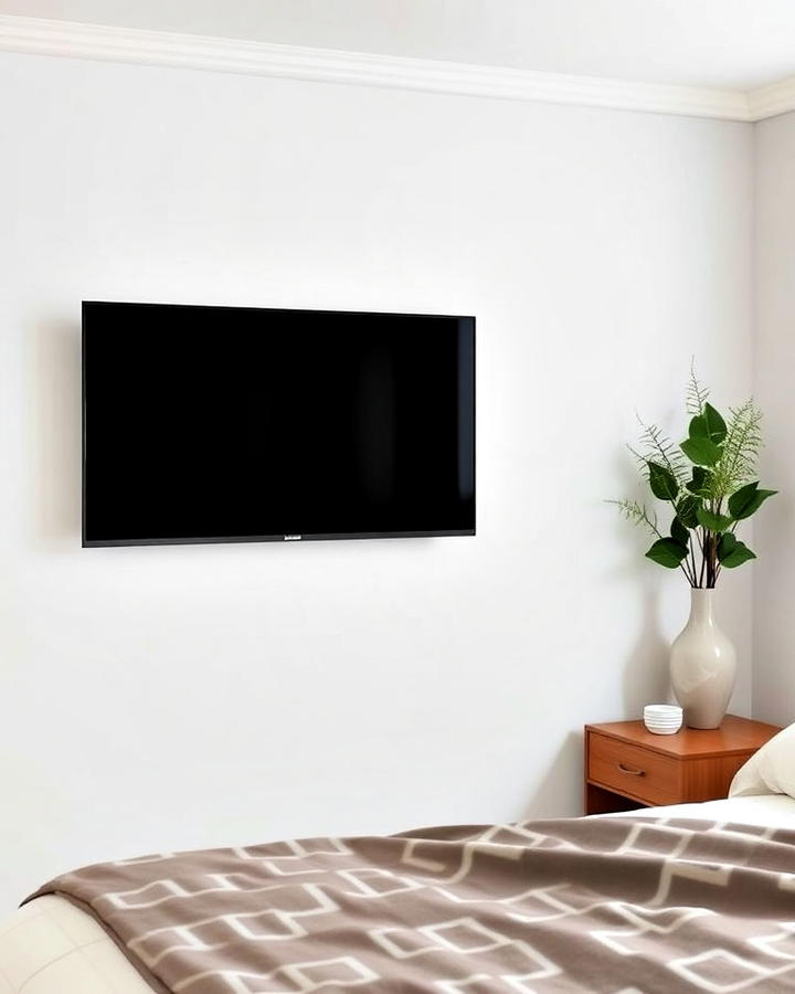 Wall mounted Bedroom Tv for Space Optimization