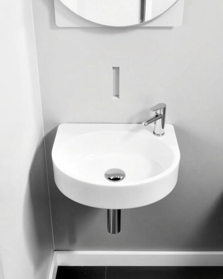 Wall mounted Sink for Space Efficiency