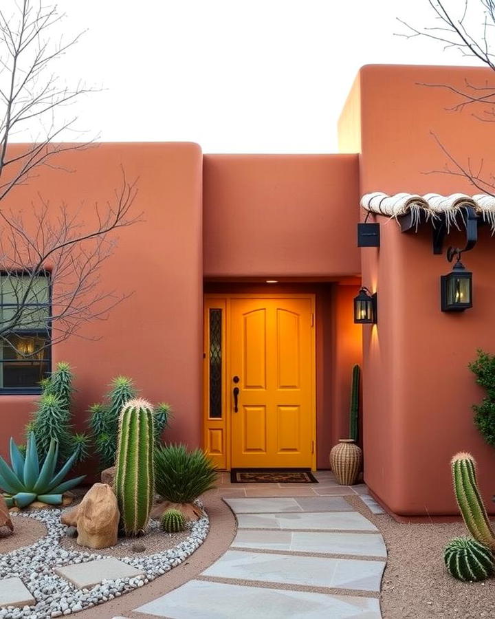 Warm Harmony with Terracotta Walls