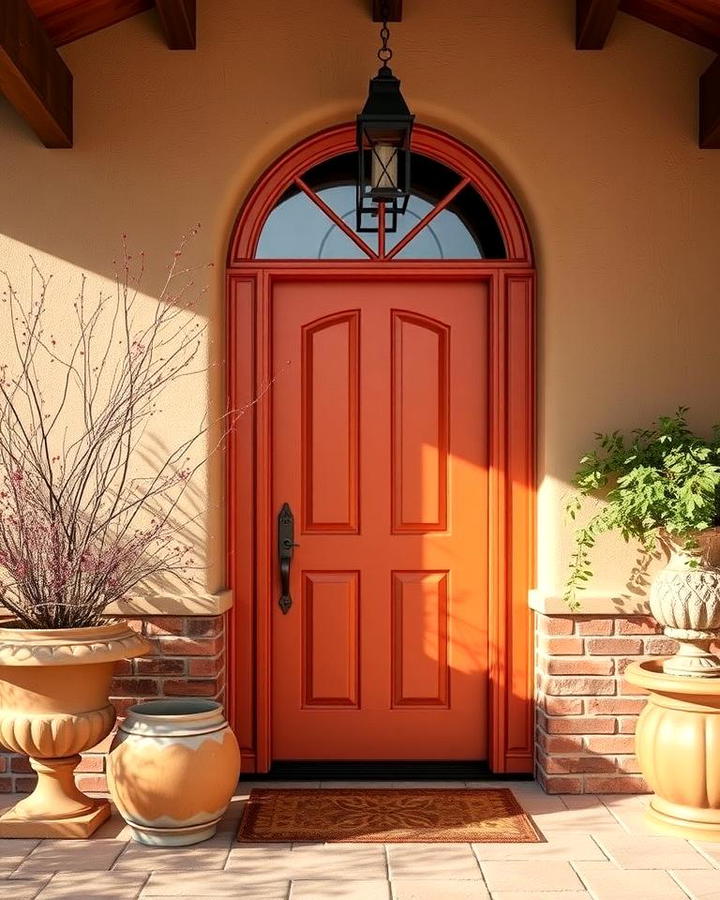 Warm Orange Front Door