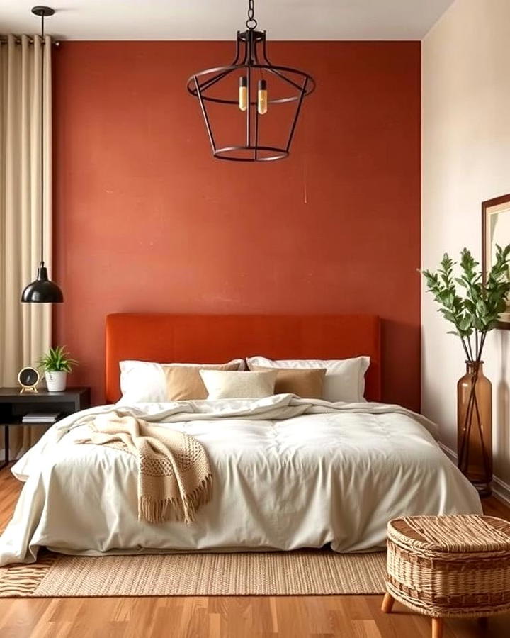 Warm Rust Accent Wall