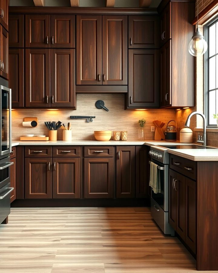 Warmth of Wooden Cabinets