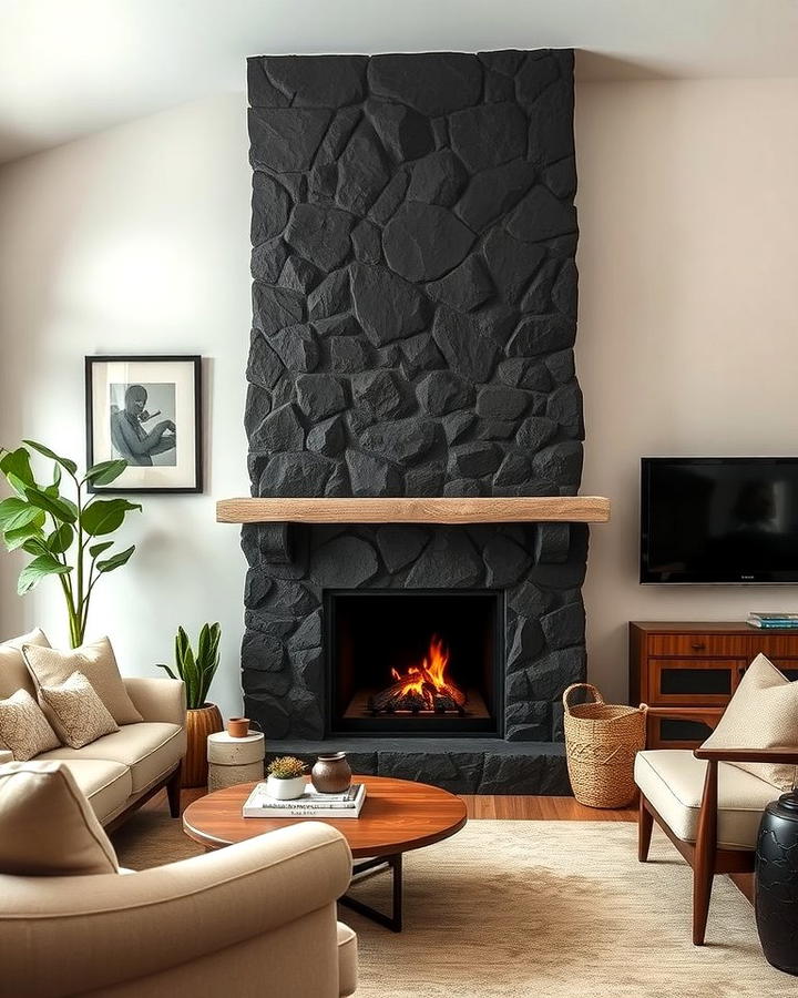 Warmth with Black Lava Stone