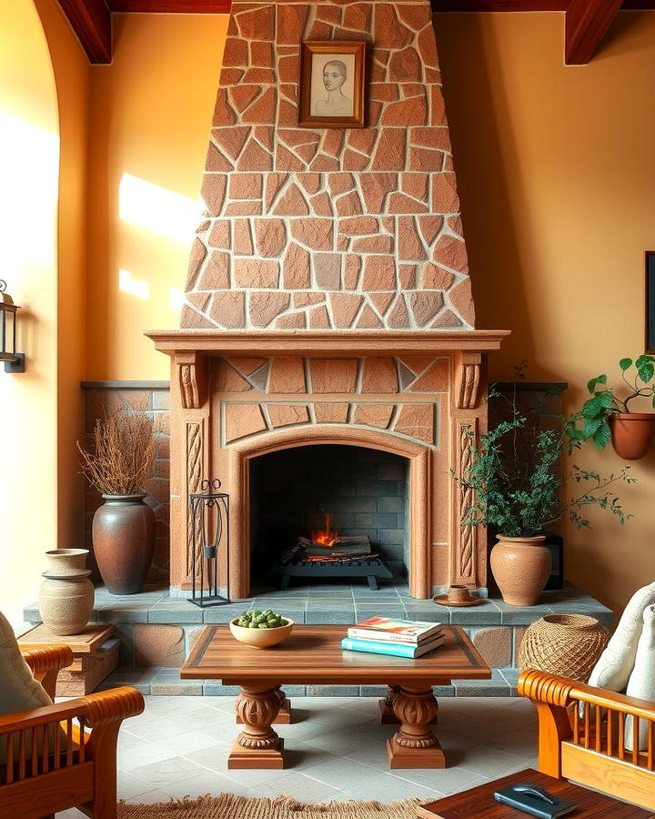 Warmth with Terracotta Stone