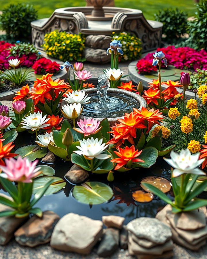 Water Feature Integrated Bed