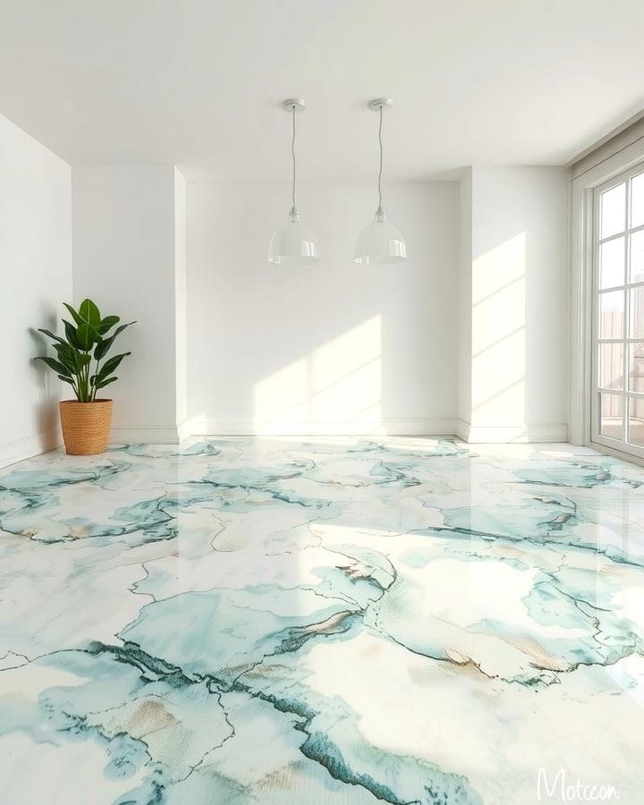 Watercolor Effect Epoxy Floors