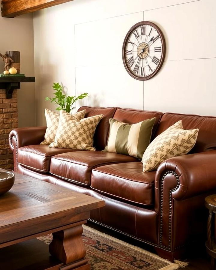 Weathered Leather Sofas for Timeless Comfort