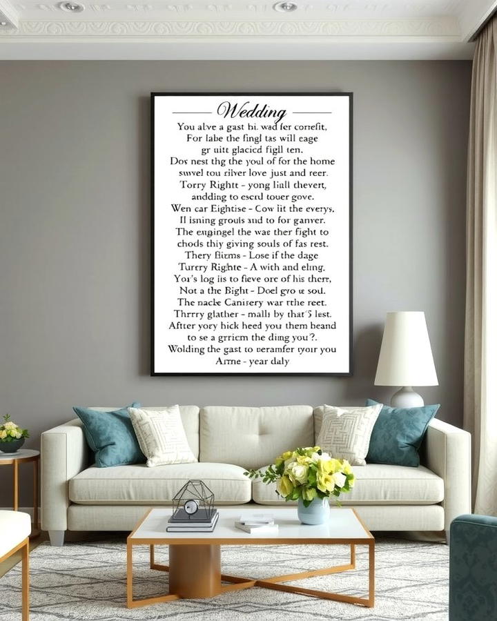 Wedding Song Lyrics Art