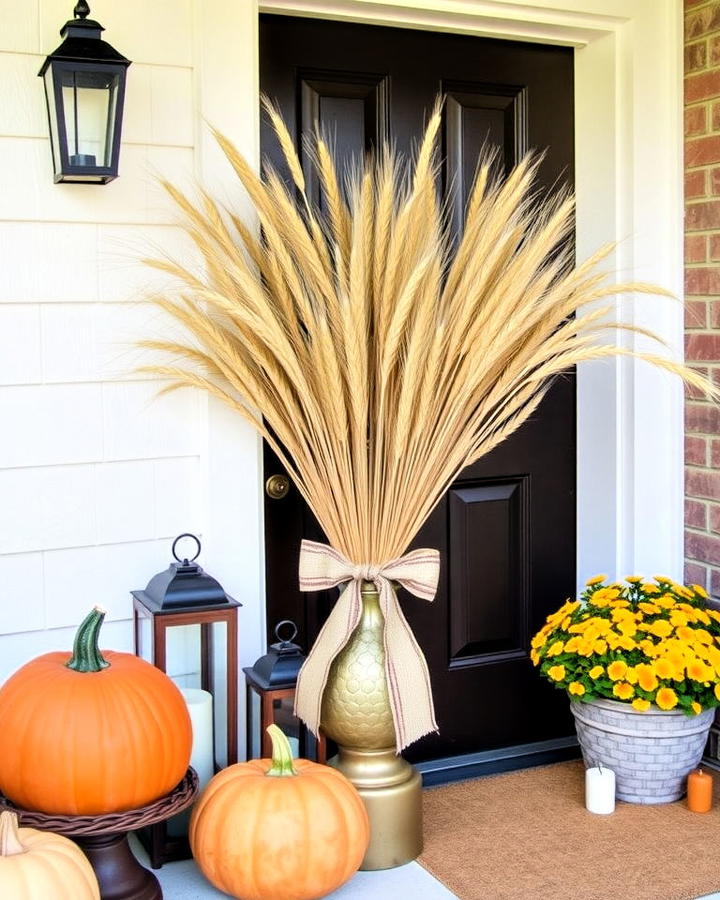 Wheat Sheaf Display to Front Door