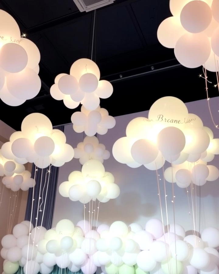 Whimsical Cloud Balloons