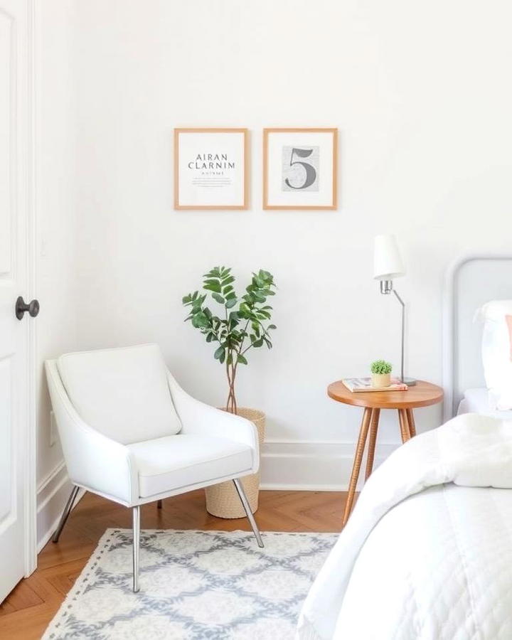 White Accent Chair for a Cozy Corner