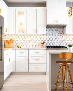 20 White Kitchen Cabinets With Gold Hardware Ideas