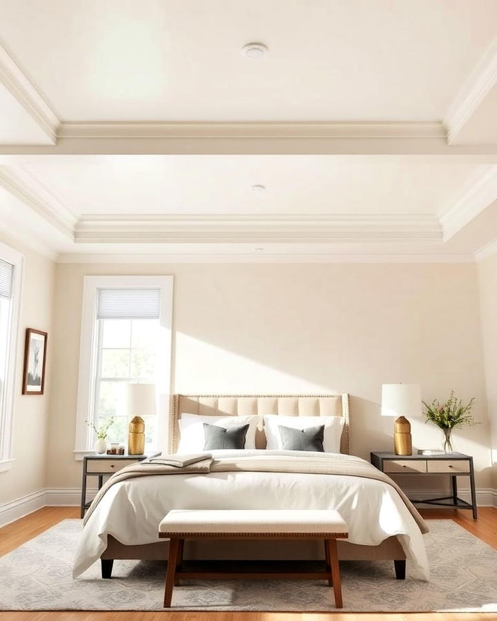 White Ceiling for a Spacious Feel