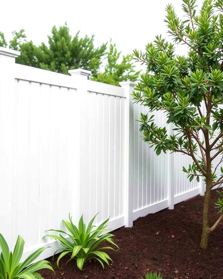 White Composite Privacy Fence