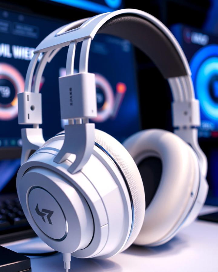 White Gaming Headphones