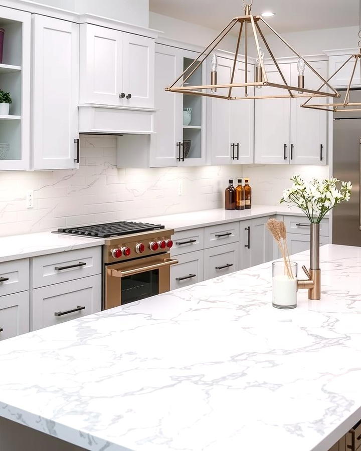 White Ice Granite for a Bright and Airy Feel