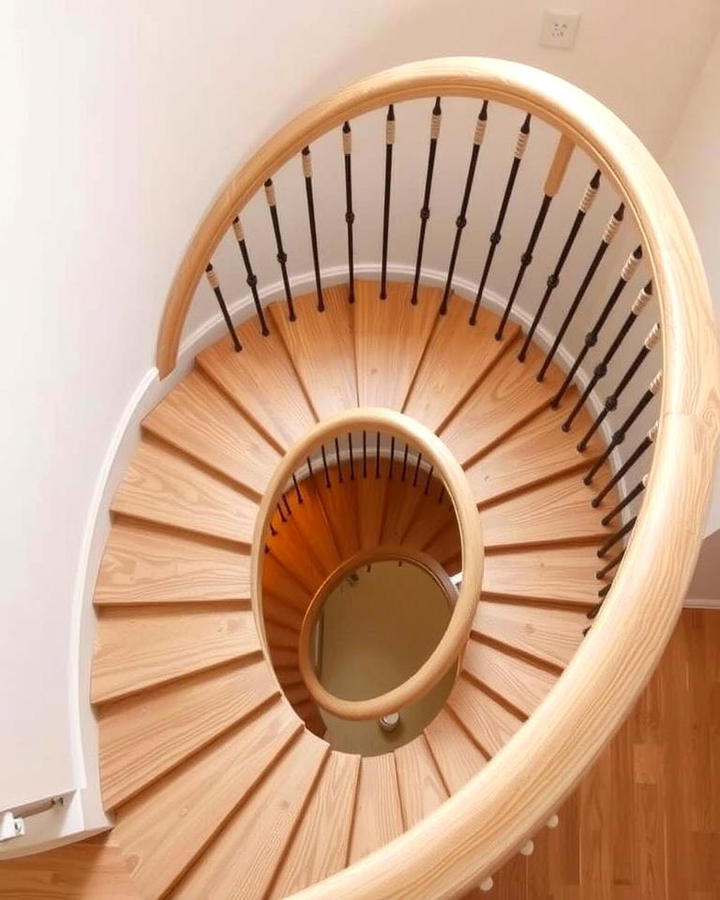 White Oak Spiral Staircase