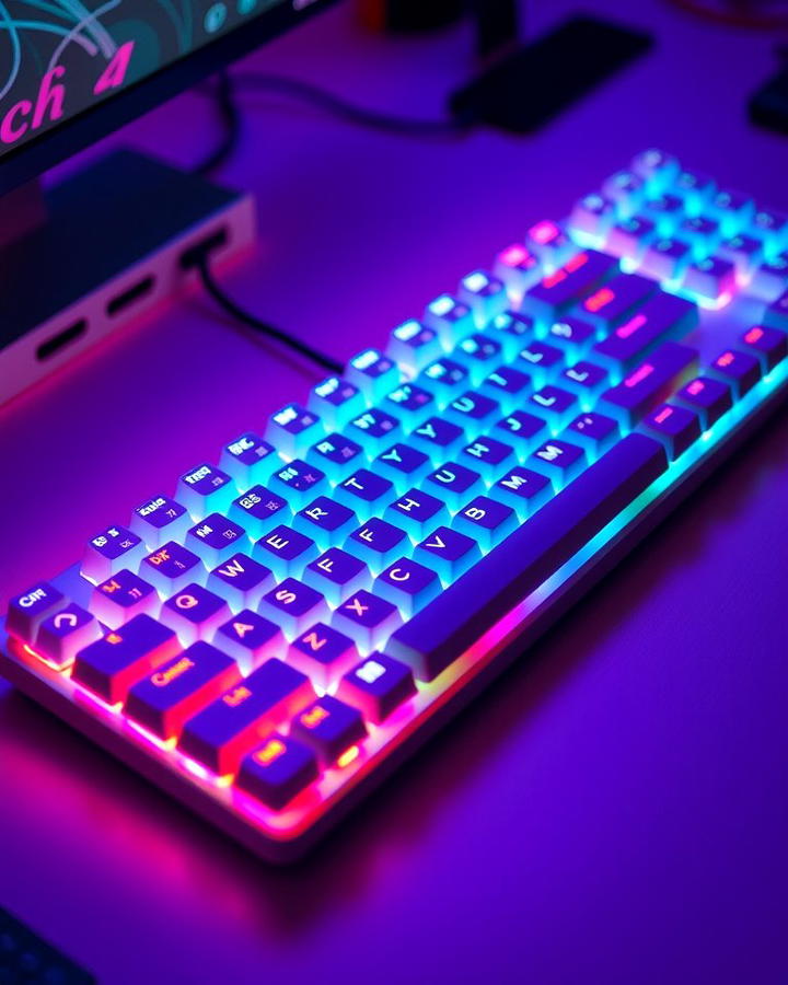 White RGB Gaming Keyboard