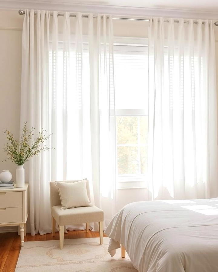 White Sheer Curtains for Airy Elegance