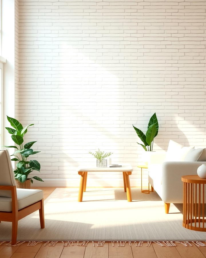 Whitewashed Brick for a Subtle Look