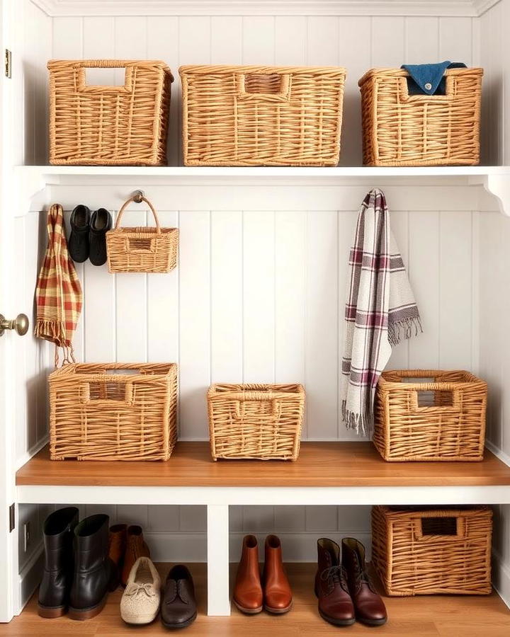 Wicker Baskets for Rustic Storage