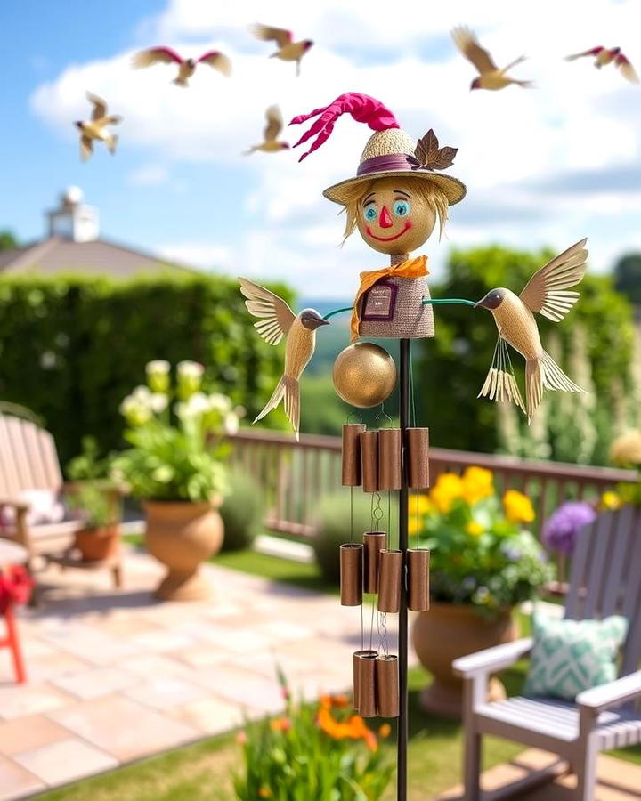 Wind Chime Scarecrow