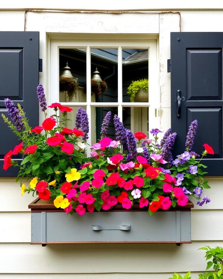 Window Boxes Overflowing with Flowers