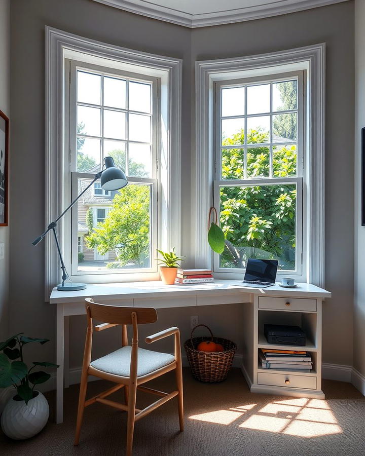 Window Facing Desk Setup