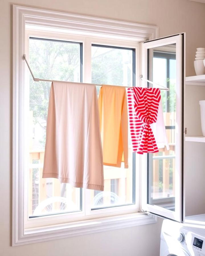 Window Mounted Drying Rack