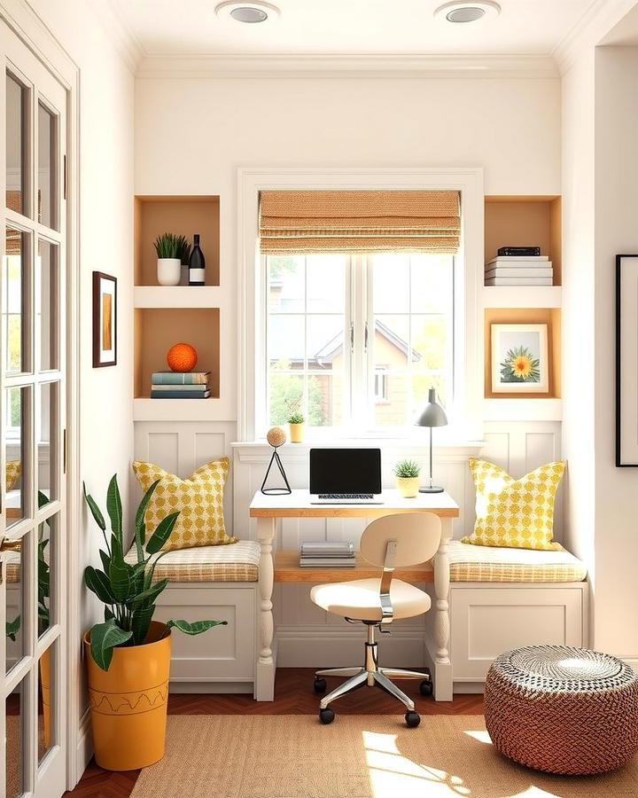 Window Seat Desk Combination