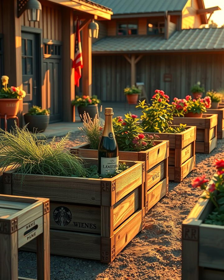 Wine Crate Garden Beds