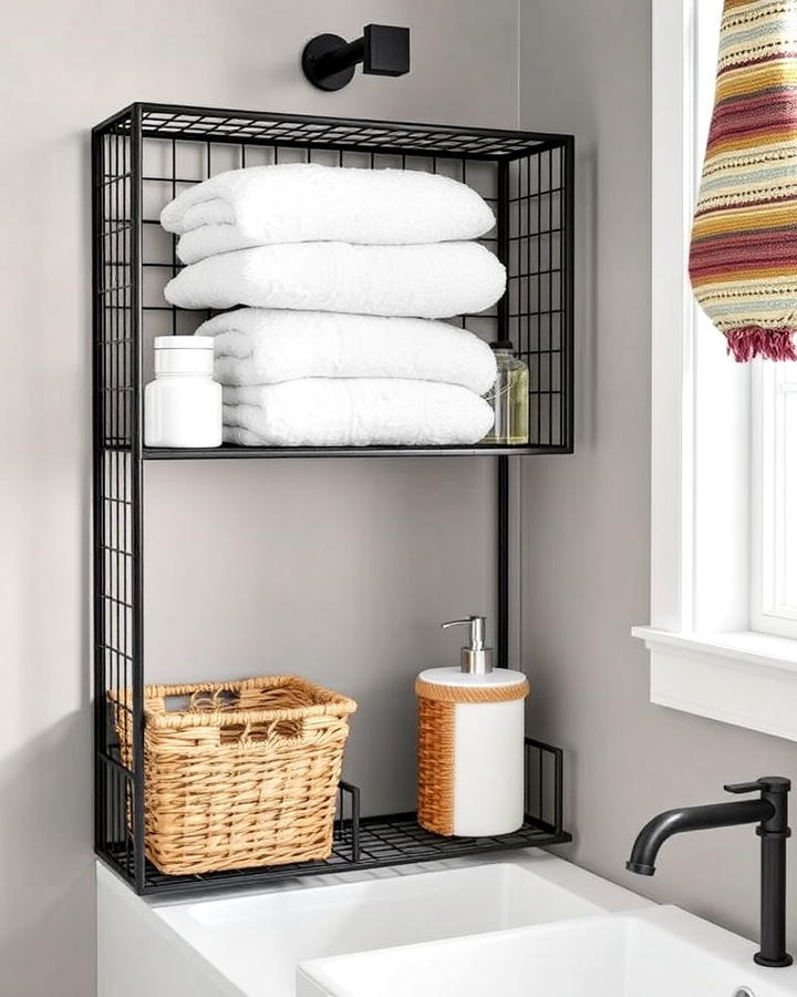 Wireframe Storage Unit for Bathroom