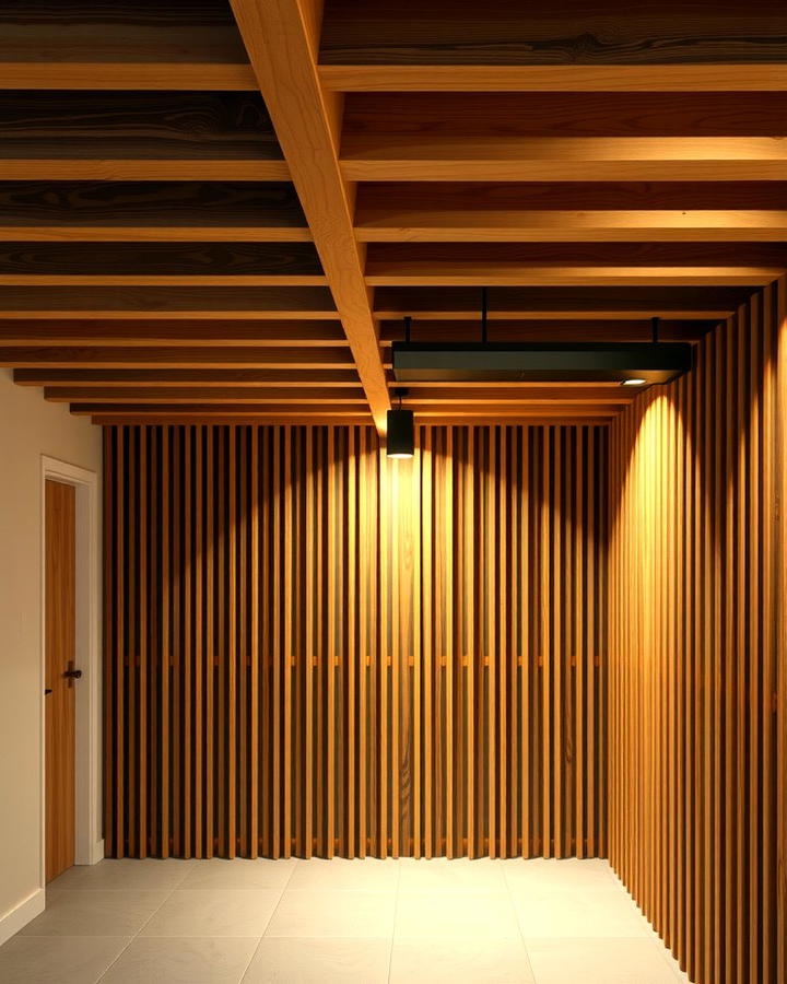 Wood Slat Ceiling for a Modern Touch