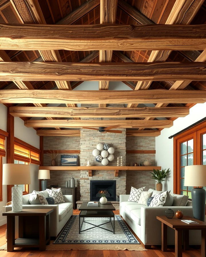 Wooden Beams for Rustic Charm