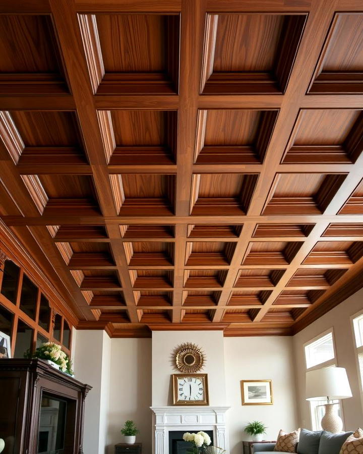 Wooden Coffered Ceiling