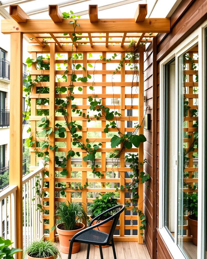 Wooden Lattice Trellis