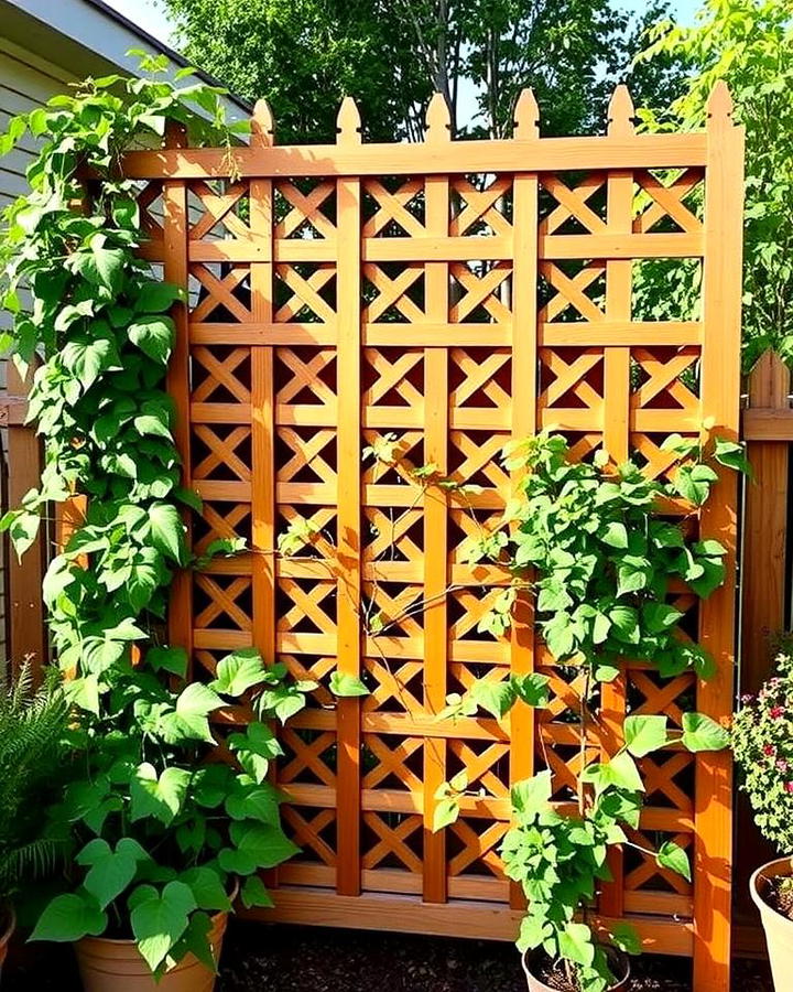 Wooden Lattice Trellis