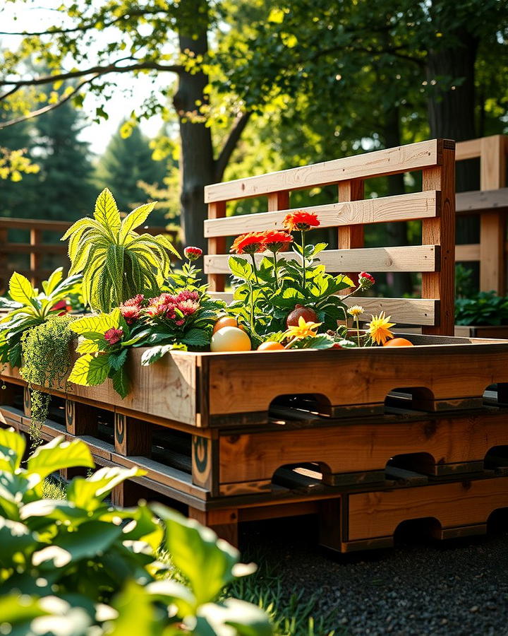 Wooden Pallet Raised Garden Beds