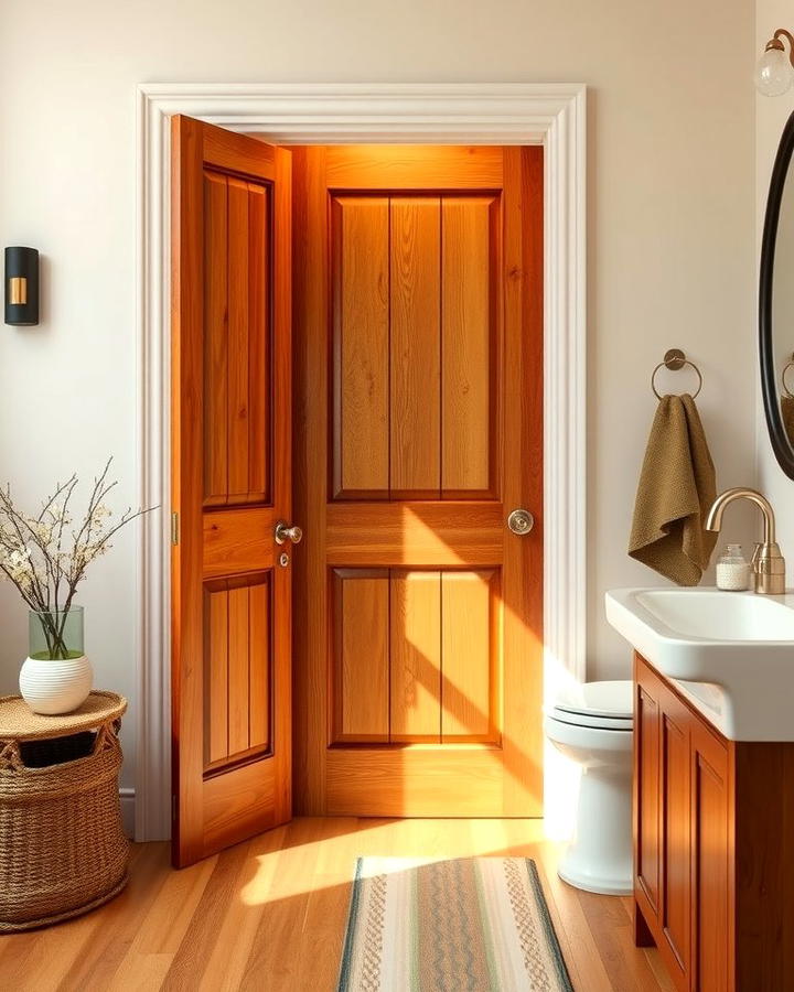 Wooden Panel Door for Warmth