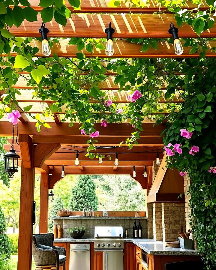 Wooden Pergola for Shade