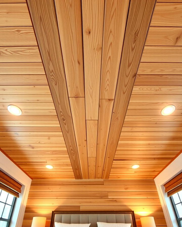 Wooden Plank Ceilings for a Cozy Ambience