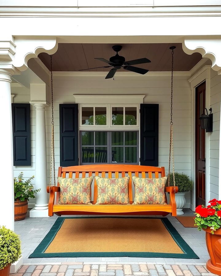 Wooden Porch Swing